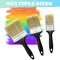 9 Pack Paint Brushes for Wall, 2'' 3'' 4'' Professional Paint Tools with Treated Plastic Handle, Home Wall Trim House Wide Chip Paintbrush Set for DIY Paint, Home, Furniture, Fences